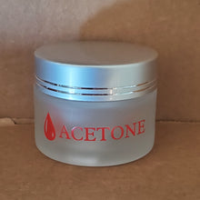 Load image into Gallery viewer, Jar frosted glass silver cap ACETONE #10801-Beauty Zone Nail Supply