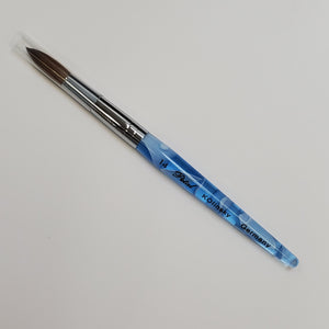 Petal kolinsky acrylic nail brush blue marble size 14-Beauty Zone Nail Supply