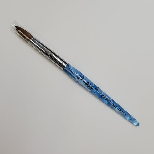 Petal kolinsky acrylic nail brush blue marble size 10-Beauty Zone Nail Supply