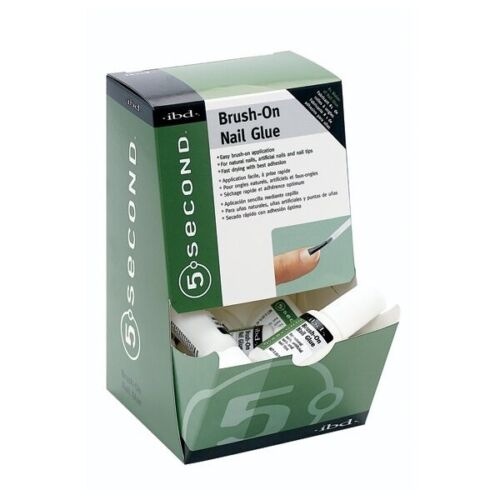 Ibd 5 Second Brush On Nail Glue Box 12 pcs #54006