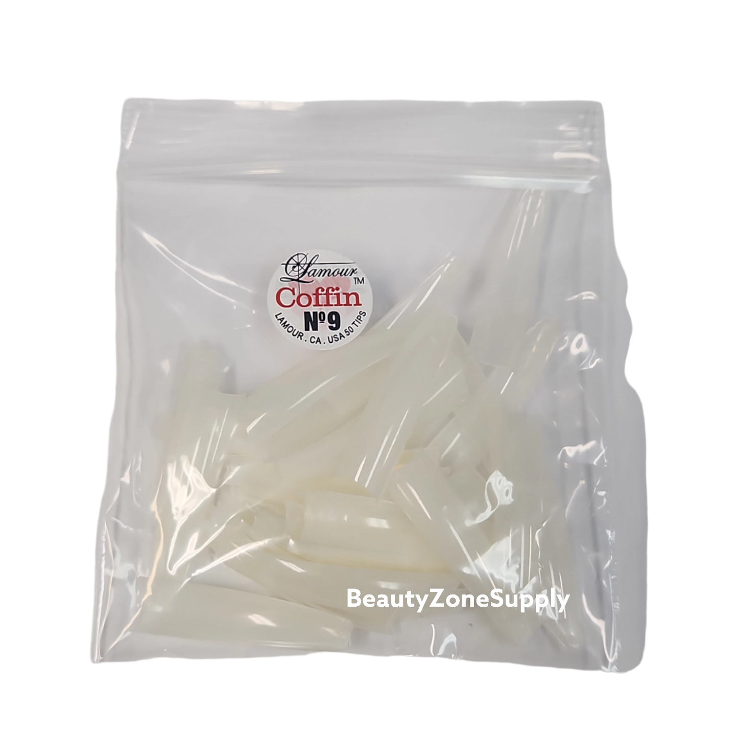 Lamour Ivy Coffin Natural Refill 50 tips bag