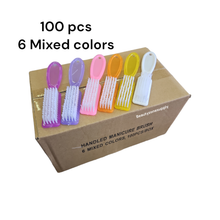 Load image into Gallery viewer, Manicure color brush Hard Brush box 100 pc