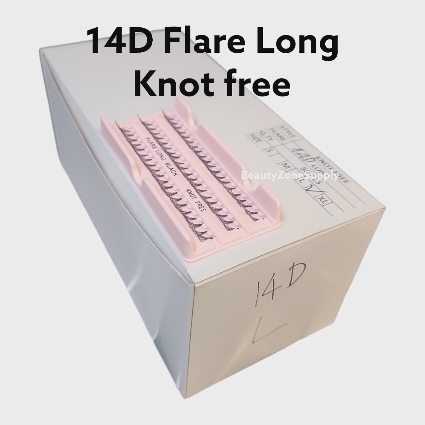 Monika Eyelash Individuals Knot-Free Box 50 Pack - 14D Long
