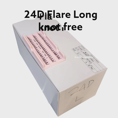 Monika Eyelash Individuals Knot-Free Box 50 Pack - 24D Long