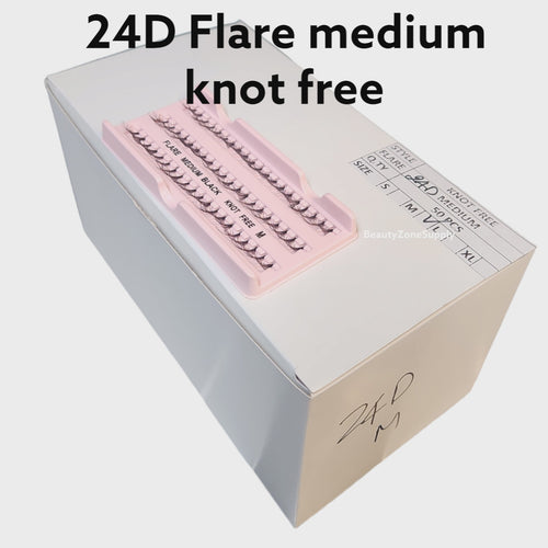 Monika Eyelash Individuals Knot-Free Box 50 Pack - 24D Medium