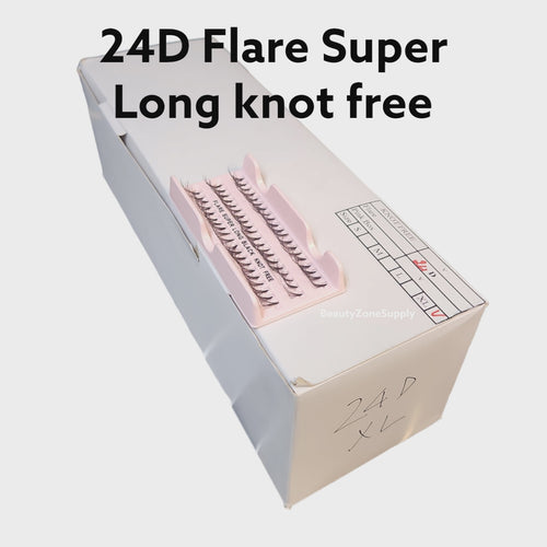 Monika Eyelash Individuals Knot-Free Box 50 Pack - 24D Super Long