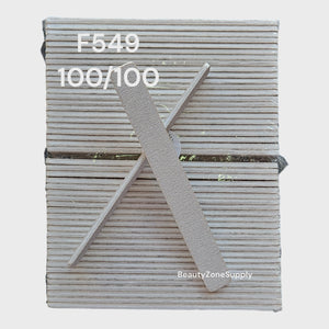 Nail File Square 7" 100/100 Zebra 50 pc F549
