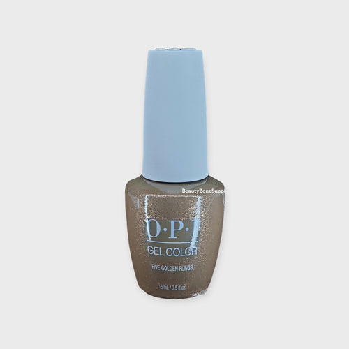 OPI GelColor Color Five Golden Flings 0.5 oz #HPQ02