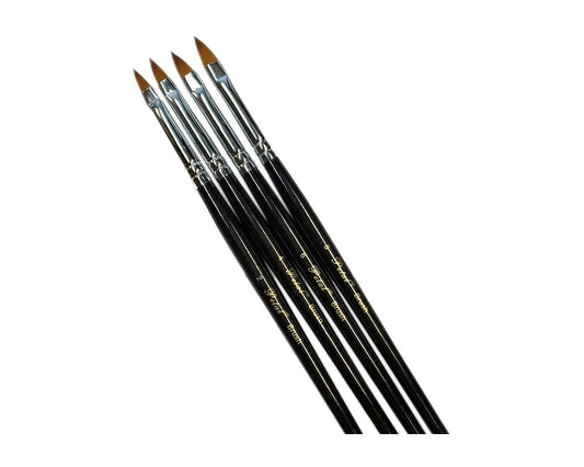Petal 3D Acrylic Nail Art Brush Black Handle-Beauty Zone Nail Supply