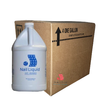NL 6000 Monomer Acrylic Nail Liquid Bubble Gum Case 4 Gallon