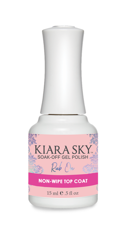 Kiara Sky Gel Rub On Non-Wipe Top Coat 0.5Oz / 15Ml-Beauty Zone Nail Supply