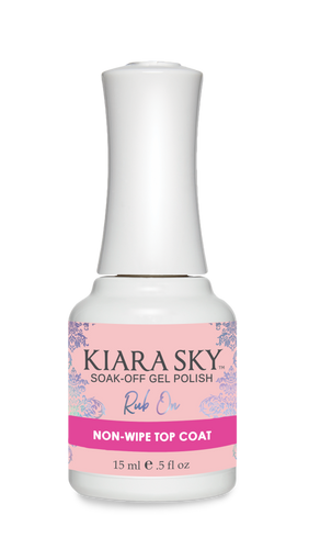 Kiara Sky Gel Rub On Non-Wipe Top Coat 0.5Oz / 15Ml-Beauty Zone Nail Supply