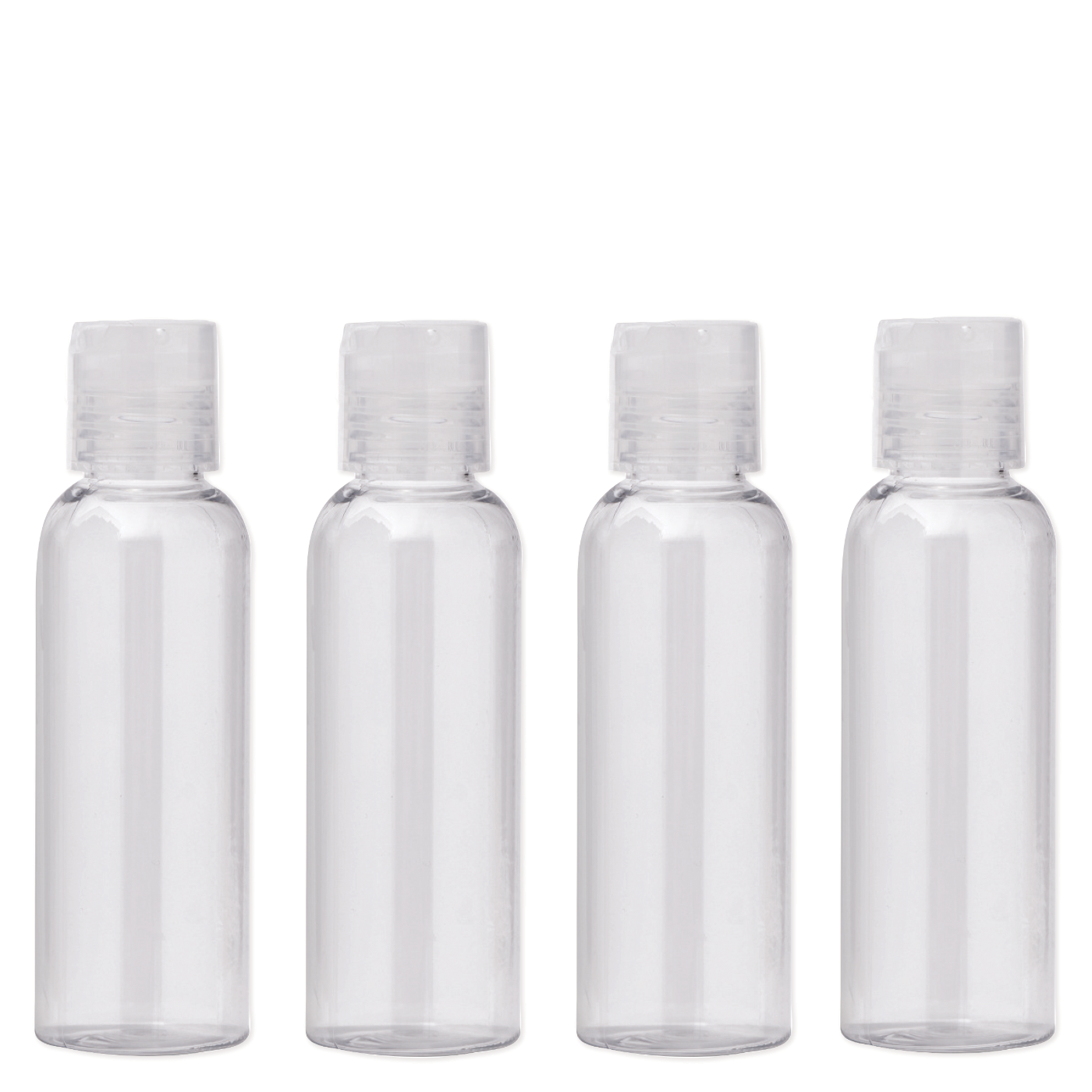 SnS 4pc. Clear Color Travel Bottle Set 8066