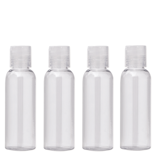 SnS 4pc. Clear Color Travel Bottle Set 8066