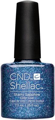 Cnd Shellac Starry Sapphire .25 Fl Oz-Beauty Zone Nail Supply