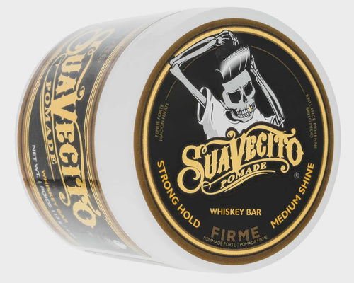 Suavecito Whiskey Bar Pomade Firme Strong Hold Pomade - 4 oz