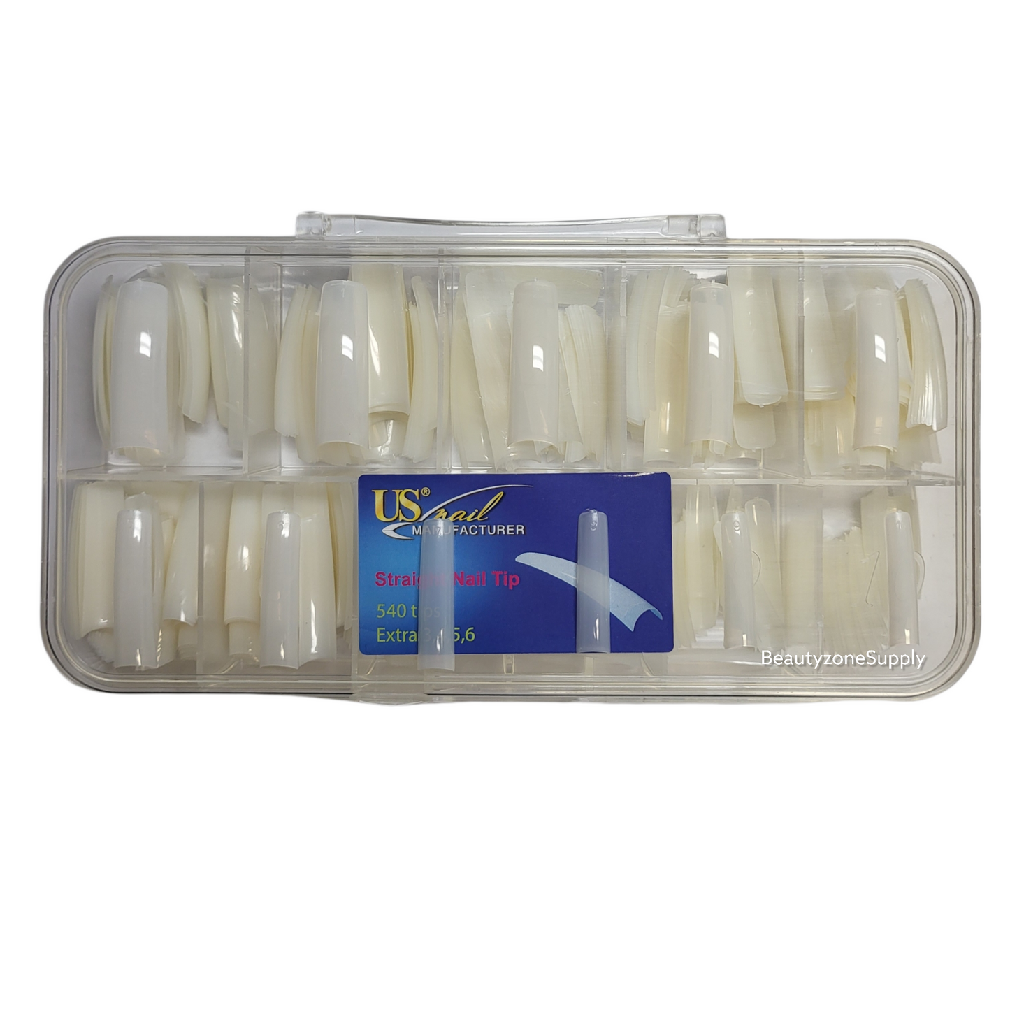 USN Straight Natural Nail Tip Box 540 Tips