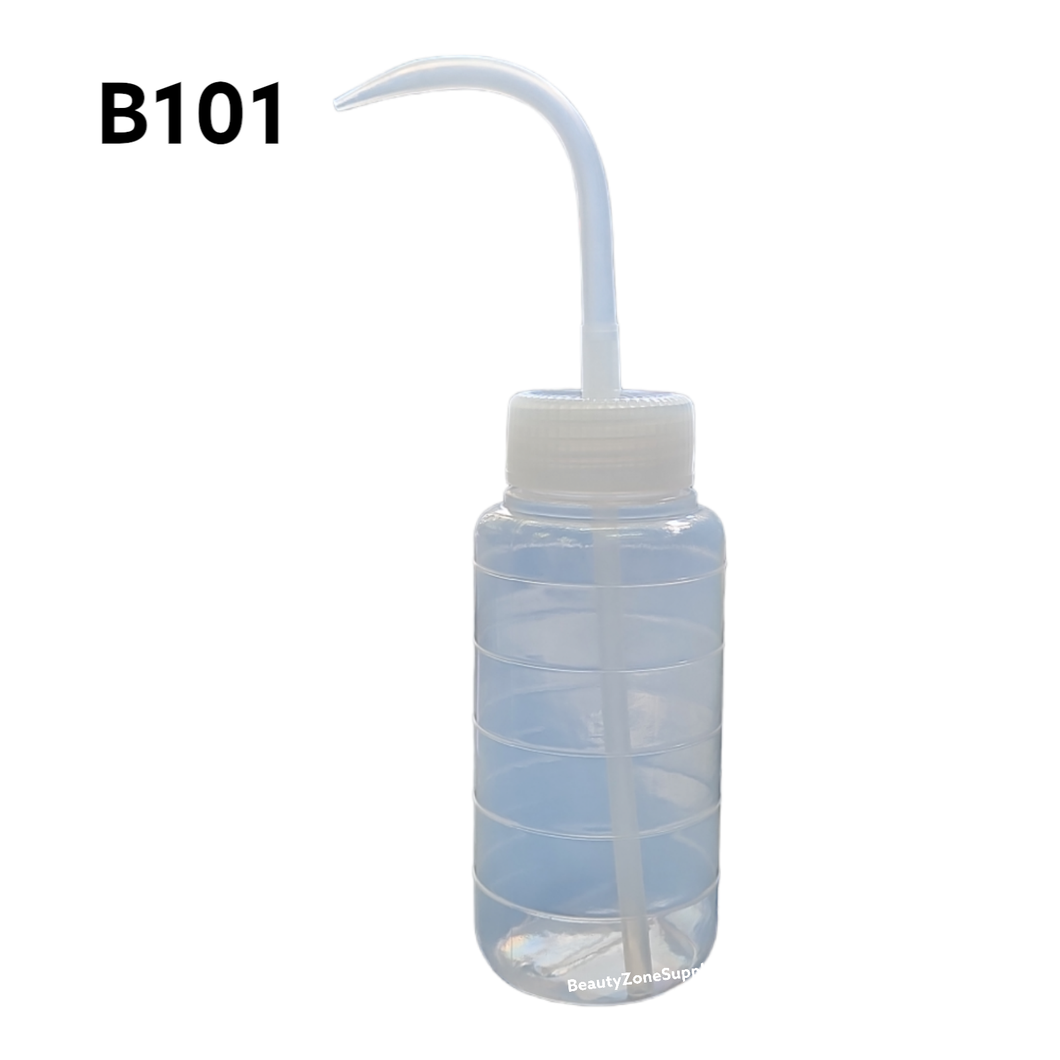 Wash bottle Clear Curved top 8.5 oz #B101