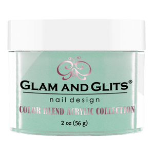 Glam & Glits Acrylic Powder Color Blend Teal Of Approval 2 Oz- Bl3027-Beauty Zone Nail Supply