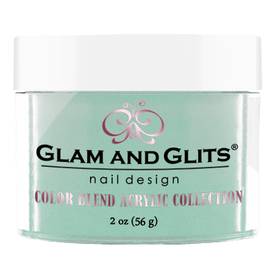 Glam & Glits Acrylic Powder Color Blend Teal Of Approval 2 Oz- Bl3027-Beauty Zone Nail Supply