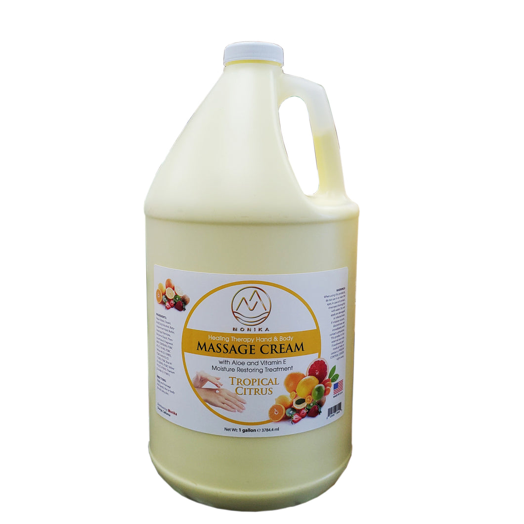 Monika lotion Tropical Citrus gallon-Beauty Zone Nail Supply