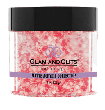 Glam & Glits Matte Acrylic Powder 1 oz Strawberry Shortcake-MAT620-Beauty Zone Nail Supply
