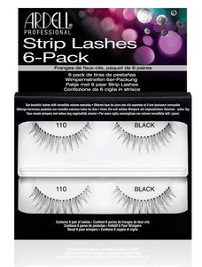 Ardell Strip Lash Natural #110 6-Pack Black #60070-Beauty Zone Nail Supply