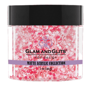 Glam & Glits Matte Acrylic Powder 1 oz Pink Velvet-MAT622-Beauty Zone Nail Supply