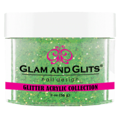 Glam & Glits Glitter Acrylic Powder (Glitter) 2 oz Emerald Green- GAC09-Beauty Zone Nail Supply
