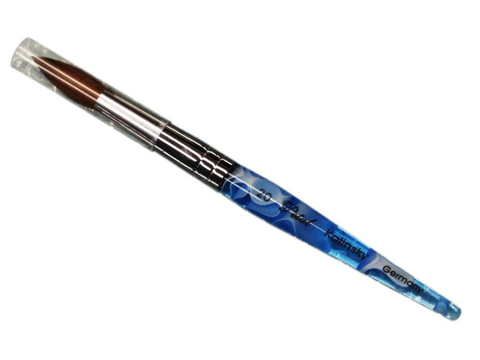 Petal kolinsky acrylic nail brush blue marble size 20-Beauty Zone Nail Supply