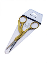 Load image into Gallery viewer, Monika Stork Scissors Gold Plated 4 1/2&quot;-Beauty Zone Nail Supply