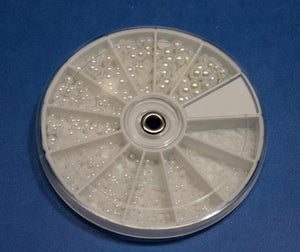 Pearl mix white wheel #9241-Beauty Zone Nail Supply