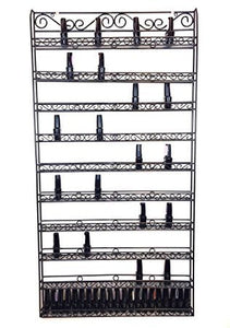 Wr016 wall rack metal 165 bottles - BeautyzoneNailSupply