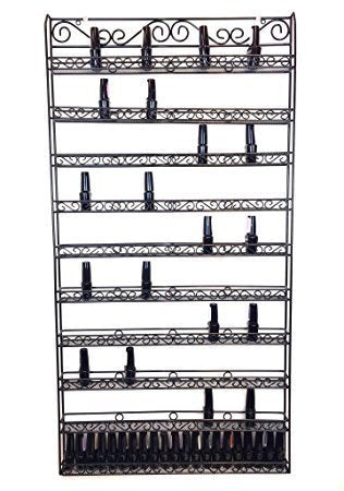 Wr016 wall rack metal 165 bottles - BeautyzoneNailSupply