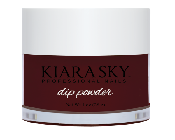 Kiara Sky Dip Powder -D545 Riyalistic Maroon-Beauty Zone Nail Supply