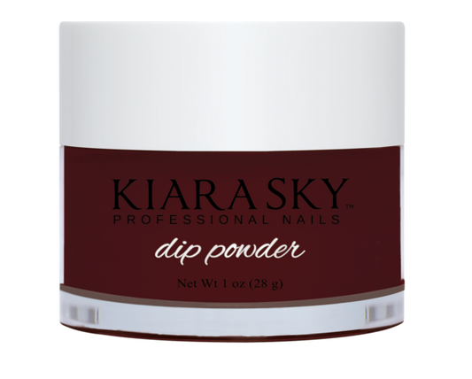 Kiara Sky Dip Powder -D545 Riyalistic Maroon-Beauty Zone Nail Supply