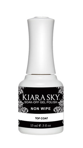 Kiara Sky Gel Non Wipe Top Coat 0.5 Oz-Beauty Zone Nail Supply