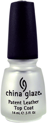 China Glaze Patent Leather Top Coat 0.5oz #70279-Beauty Zone Nail Supply