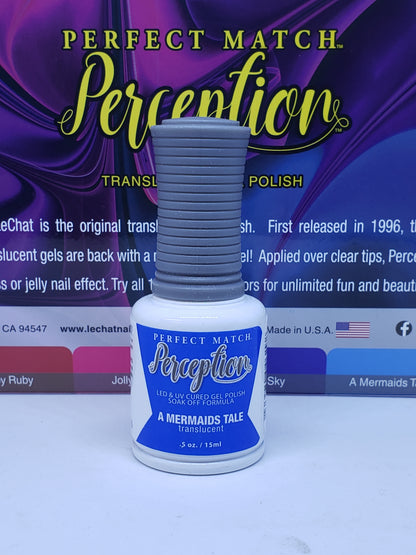 Perfect Match Perception Translucent A MERMAIDS TALE .5 oz TGP11-Beauty Zone Nail Supply