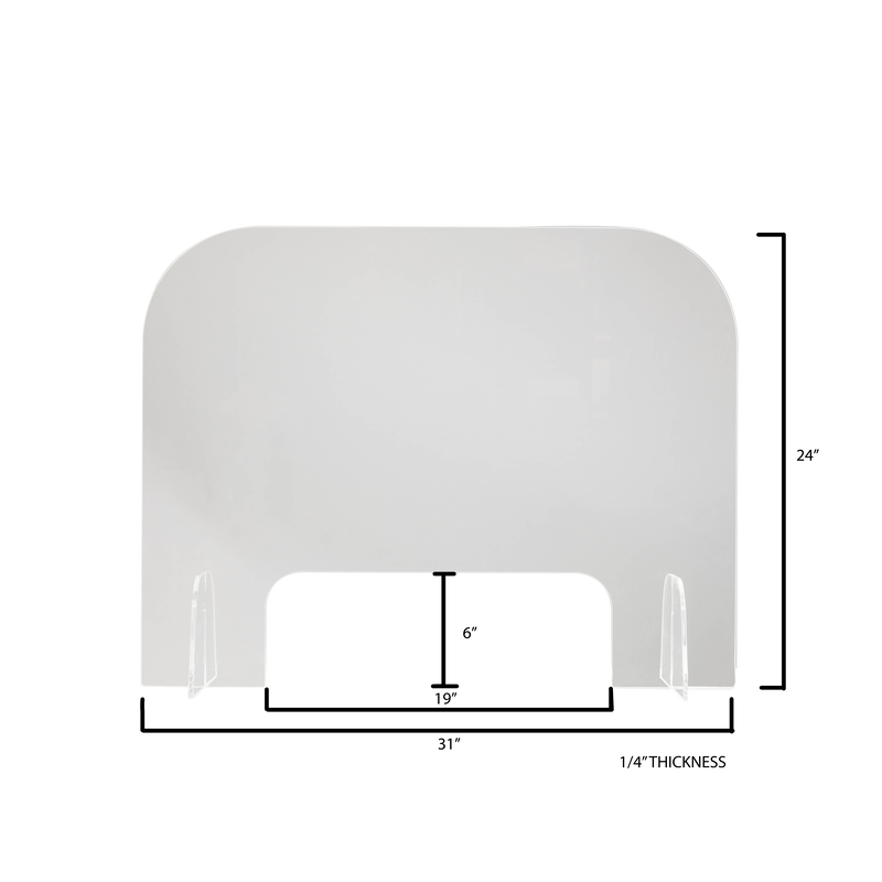 Acrylic Table Face Shield 31x24 5mm