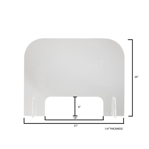 Acrylic Table Face Shield 31x24 5mm