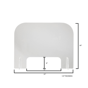 Acrylic Table Face Shield 31x24 5mm