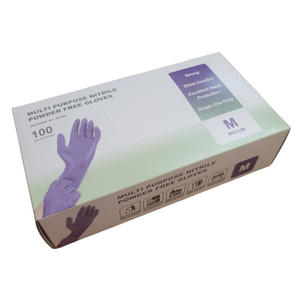 Advance Multi Purpose Nitrile Powder Free Gloves Box Medium