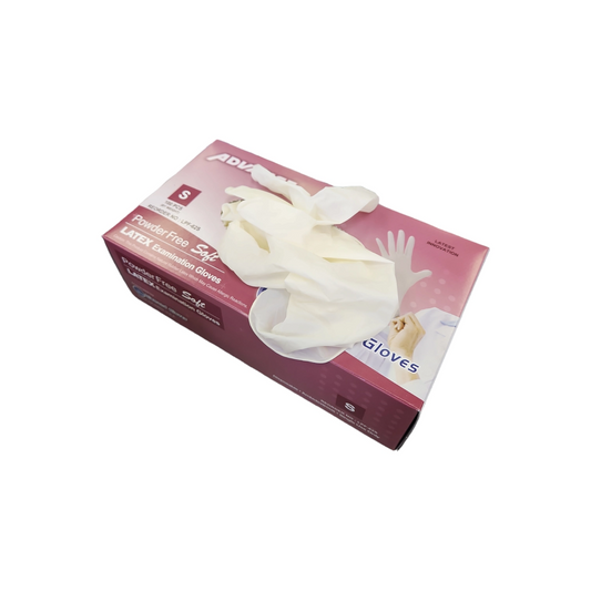 Advance Diamond Latex  Powder Free Gloves Small Case 10 box