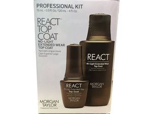 MT React Top Coat No-light Extended Wear Top Coat Pro Kit 4oz-Beauty Zone Nail Supply