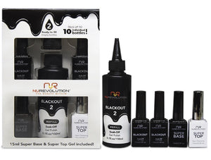 Nurevolution Gel Refills MG02 Blackout Refills Gel 5oz-Beauty Zone Nail Supply