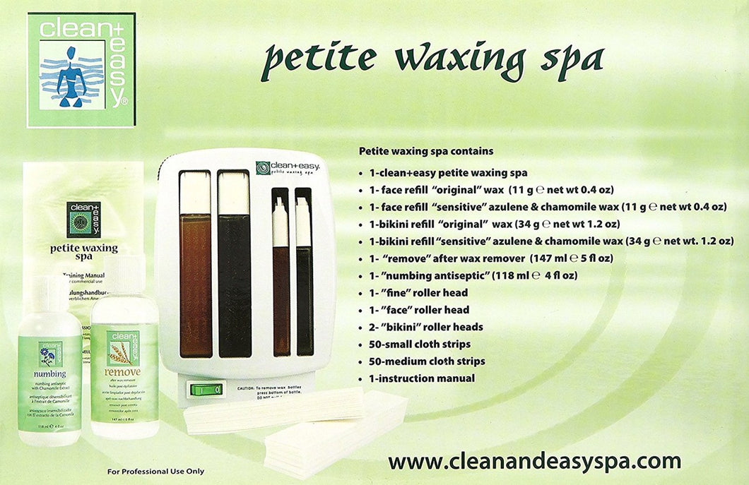 Clean & Easy Waxing Spa Petite Kit #40007-Beauty Zone Nail Supply