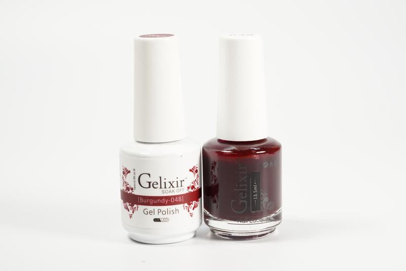 Gelixir Duo Gel & Lacquer Burgundy 1 PK #048-Beauty Zone Nail Supply