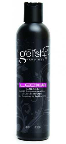Gelish Hard Gel LED Clear Gel 240ml/8floz #01571-Beauty Zone Nail Supply