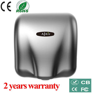 AjAir 1 Pack Heavy Duty Commercial 1800 Watts High Speed Automatic Hot Hand Dryer